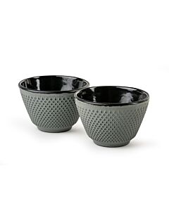 Cups Xilin cast iron light green s/2