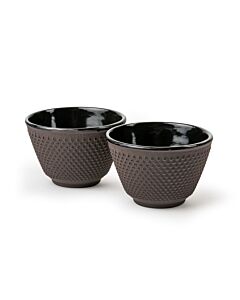 Cups Xilin cast iron aubergine s/2
