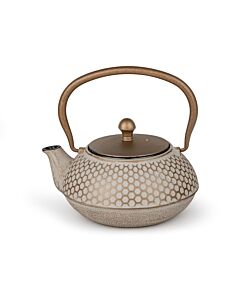 Teapot Jiangxi 0.7L cast iron beige