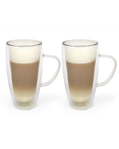 Double w. glass capp./latte m. 400ml s/2