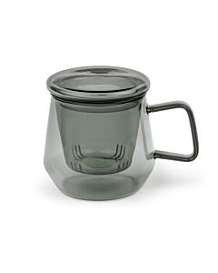 Tea for one Livorno glass black 290ml