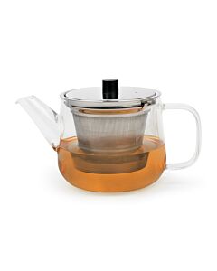 Teapot Merano 1.1L glass with filter s/s
