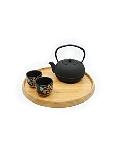 Serving tray round bamboo natural Ø35x2cm