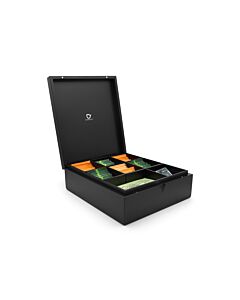 Tea box with flexible compartments