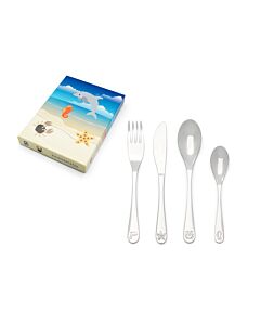 Children's cutlery 4-pcs Sea life s/s