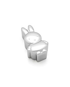 Tooth/haircurl box Miffy silver colour (lying)