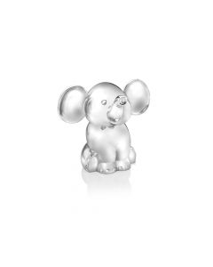 Money box Sitting Elephant silver colour