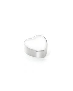 Jewellery music box Heart silver colour