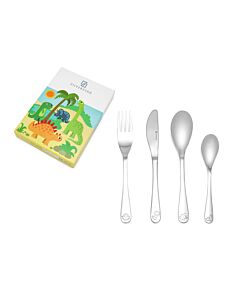 Children's cutlery 4-pcs Dinosaurs s/s