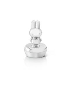 Tooth/haircurl box Miffy silver colour (standing)