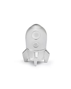 Money box Space shuttle silver colour