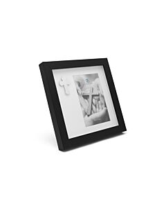 Photo frame with cross icon 10x15 pp black