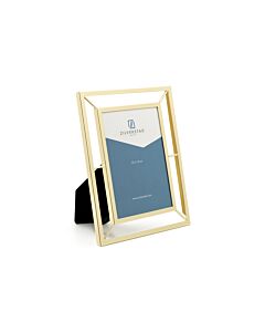 Photo frame Prisma 10x15 gold coloured