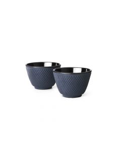 Cups Xilin cast iron blue s/2