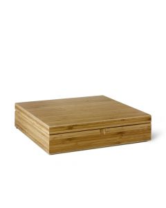 Tea Box 12 compartments closed bamboo