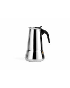 Leopold Vienna Moka Pot Stovetop Coffee Maker, Black, Stainless Steel & Red  on Food52