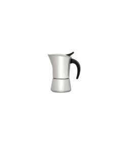 Leopold Vienna Moka Pot Stovetop Coffee Maker, Black, Stainless Steel & Red  on Food52