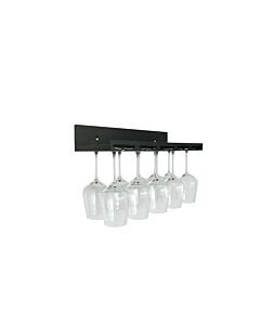 Wine rack black, hanging