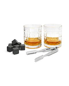Giftset Whiskey (glasses, ice cubes, tongs)