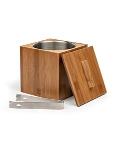 Ice bucket Barolo bamboo 1.8L with tongs