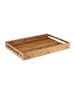 Tray 55x40x6cm dark bamboo large