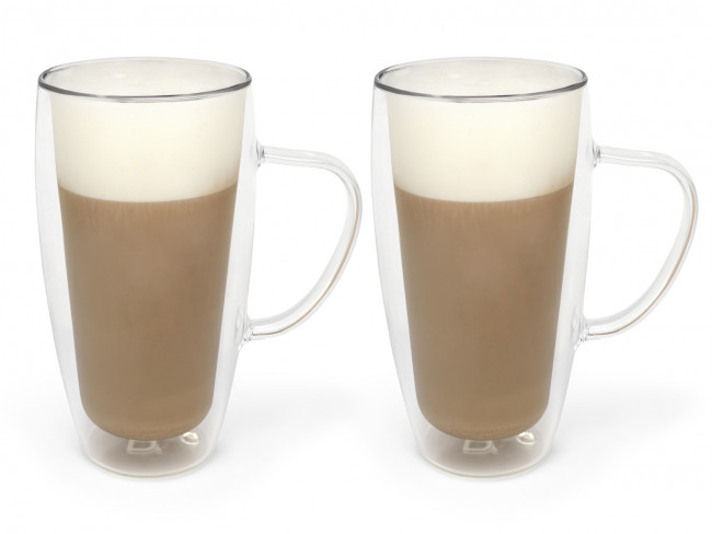 Double W Glass Capp Latte M 400ml S 2 Glasses Drinking Glasses And Mugs Bredemeijer Brands