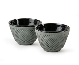 Cups Xilin cast iron light green s/2