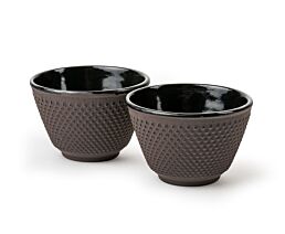 Cups Xilin cast iron aubergine s/2