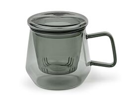 Tea for one Livorno glass black 290ml