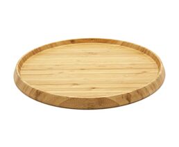Serving tray round bamboo natural Ø35x2cm
