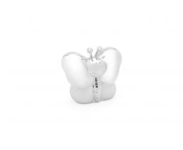 Money box Butterfly silver colour