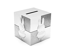 Money box Cube Miffy silver colour