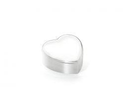 Jewellery music box Heart silver colour