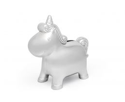 Money box Unicorn silver colour
