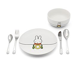 Dinner set Miffy 6pcs porcelain / s/s