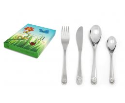 Children's cutlery 4pcs Nature friends s/s