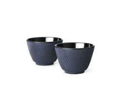 Cups Xilin cast iron blue s/2