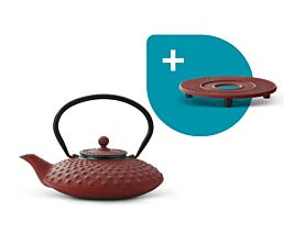 Teapot Xilin 0.8L cast iron red