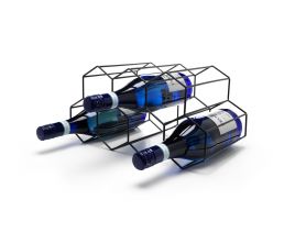 Wine rack black