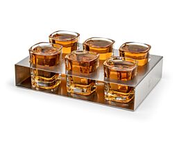 Shot glass s/6 with tray