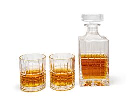 Whiskey carafe + 2 glasses Aspiran