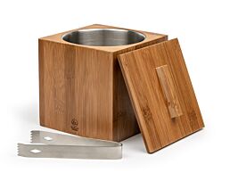 Ice bucket Barolo bamboo 1.8L with tongs
