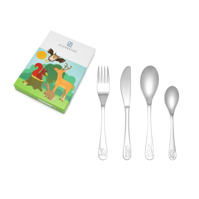 Kids Silverware Set Toddler Utensils 18/8 Stainless Steel 4pcs