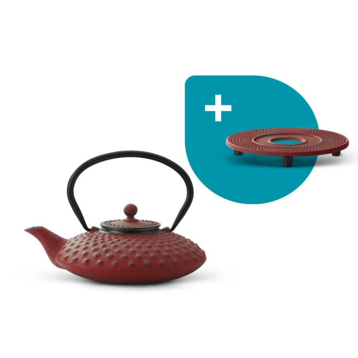 Teapot Xilin 0.8L cast iron red