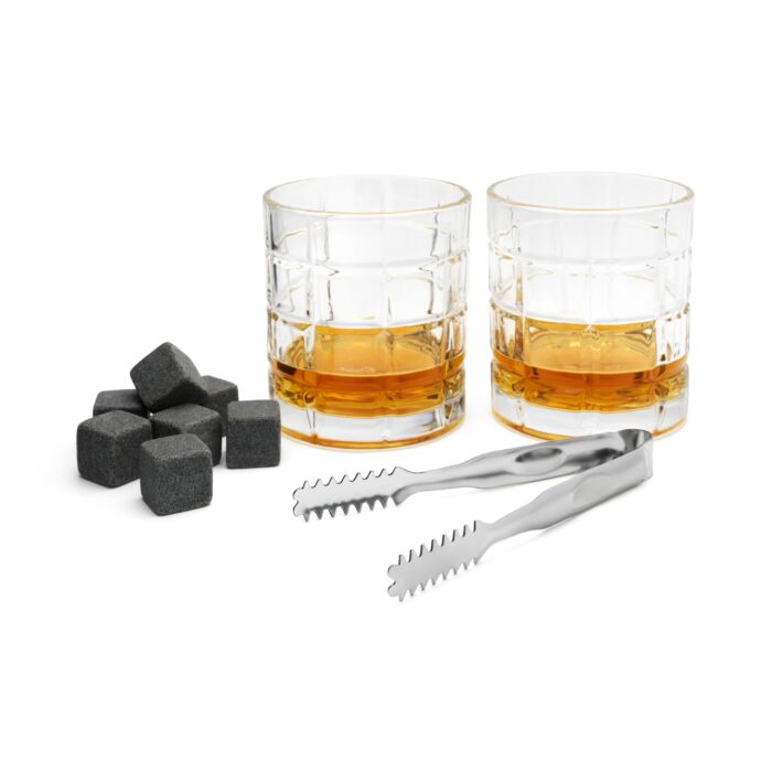 Glass Ice Cube Whiskey Glass